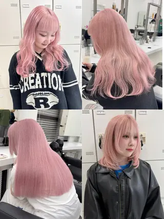 ロング カラー モテ髪💕ハイトーン ベージュ yuriaのヘアスタイル