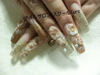 ロング ネイル ネイルサロン Cureのネイルデザイン