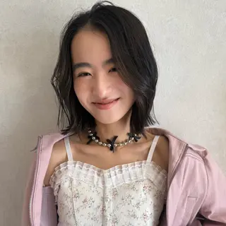 ミディアム カラー 柔らかいcolor ￤韓国￤🩰マユ🩰のヘアスタイル