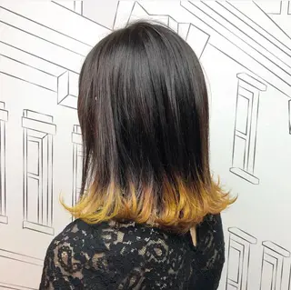 ミディアム カラー レイヤー,ボブ / 彩未のヘアスタイル