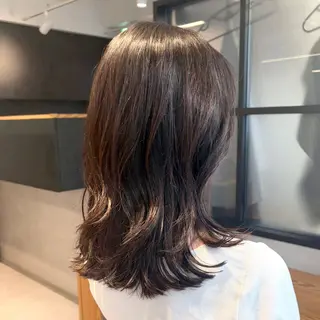 セミロング カラー DX SHARE SALON所属・matka白髪ぼかし 大人ヘア/KEIKOのヘアスタイル