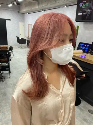 ミディアム andKおもろまち店 艶ダブルカラー✨のヘアスタイル