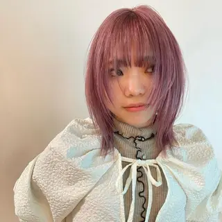 ミディアム カラー 💘𝖕𝖎𝖓𝖐 ʜᴀɪʀ💘KAIのヘアスタイル