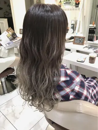 ミディアム カラー 山崎俊輔/髪質改善 /バレイヤージュのヘアスタイル