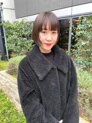 ミディアム カラー パーマ ヘアアレンジ メンズ キッズ ネイル マツエク・マツパ アイブロウ tatsumi/ボブ ウルフ/レイヤーのヘアスタイル