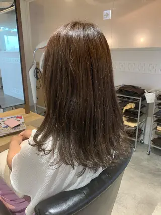 セミロング カラー 中島 直哉のヘアスタイル