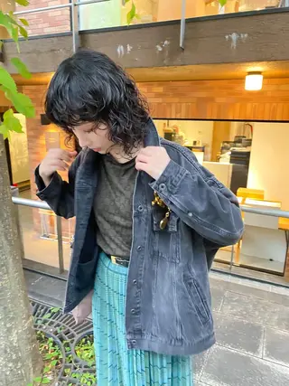 ミディアム パーマ レイヤー/パーマ /ウルフ/nabeのヘアスタイル