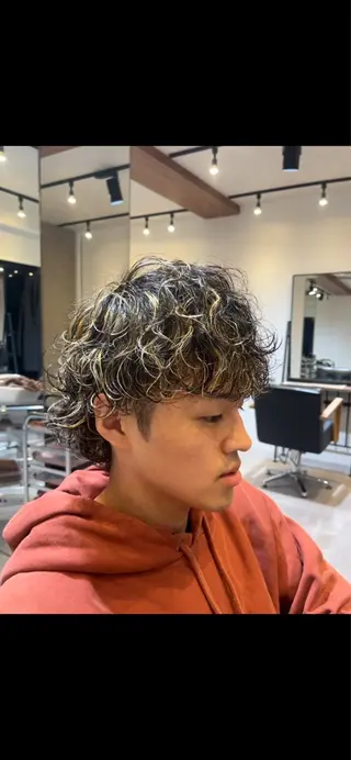 ショート カラー パーマ メンズ fifth/シン🌿 透明感カラー/パーマのヘアスタイル