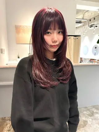 セミロング Fev YUZUのヘアスタイル