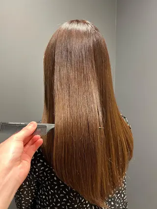 セミロング カラー 柔らかブラウン/顔周 りレイヤー♡ユウシのヘアスタイル