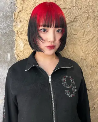 ミディアム カラー haco＋所属・圧倒的デザイン力 店長🎨RENAのヘアスタイル