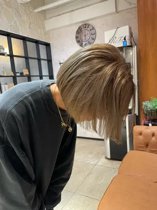 ミディアム 髪質改善カラー🫧 横浜/liberteのヘアスタイル