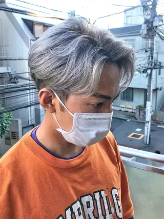 ショート カラー パーマ ヘアアレンジ メンズ 💎髪質改善特化💎 RUITOのヘアスタイル