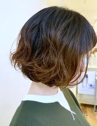 ショート パーマ 銀座No.1髪質改善 縮毛矯正/本木のヘアスタイル