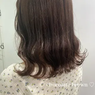 セミロング カラー パーマ ヘアアレンジ メンズ ネイル マツエク・マツパ linette所属・🐩推し活🐩 FUTABA🍒のヘアスタイル