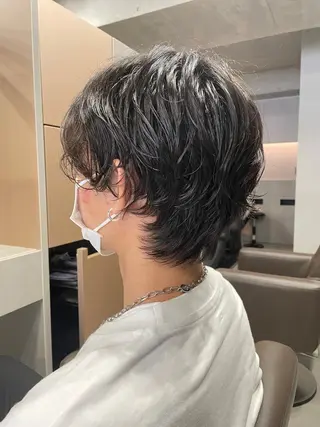 ショート カラー パーマ メンズ 吉田一輝 外国人パーマのヘアスタイル