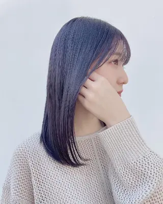 ミディアム カラー ヘアアレンジ 透明感/レイヤー 🇰🇷tomonaのヘアスタイル