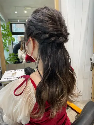 ヘアアレンジ ヒロミ/アレンジ/ アンニュイ/透け感のヘアスタイル