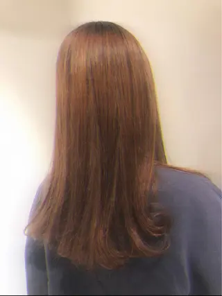 セミロング カラー パーマ ｋｉｋｉ．所属・早田 遥 🍊.のヘアスタイル