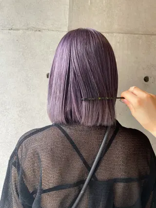 カラー maina/透明感 ベージュ/ブラウンのヘアスタイル