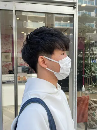 ミディアム メンズ ⭐️髪質改善⭐️ 大野輝のヘアスタイル