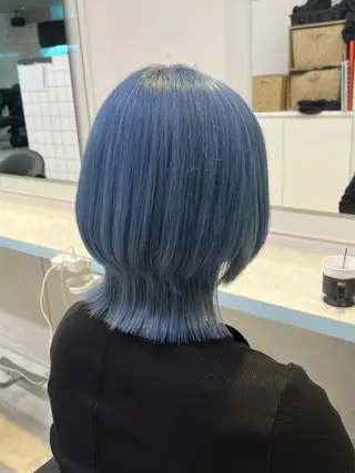 ミディアム カラー ブリーチカラー 🩵MIZUKIのヘアスタイル