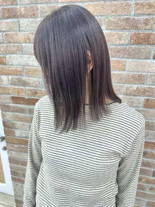 ミディアム カラー 齋藤 らいのヘアスタイル