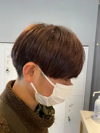 メンズ 透明感カラー✨ 酸性ストレート特化のヘアスタイル