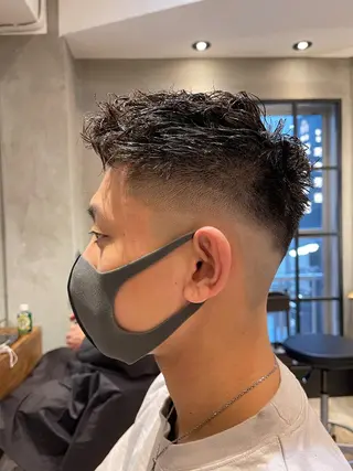 ショート パーマ メンズ amie高崎所属・高崎メンズパーマ 髪質改善TAKEのヘアスタイル