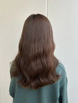 セミロング カラー ヘアアレンジ 《暖色/韓国hair 》🇰🇷桑原ユキネのヘアスタイル