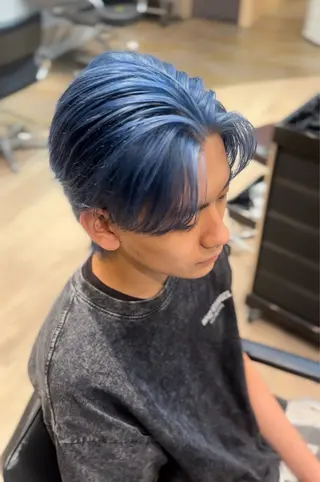 ミディアム カラー メンズ men's salon Gaudi三宮店所属・メンズ特化🔥韓国風 ハイトーン/愛須のヘアスタイル