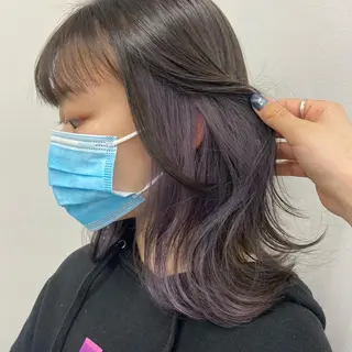 ミディアム 韓国レイヤー/ヘア カラー🎀ayamiのヘアスタイル