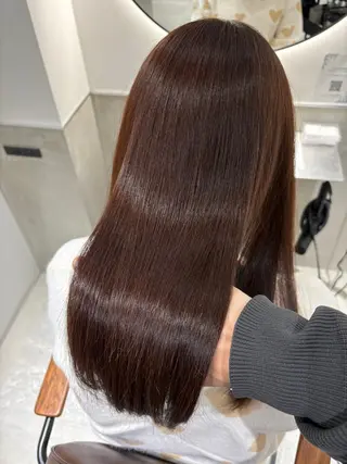 ミディアム カラー 銀座No.1髪質改善 縮毛矯正/本木のヘアスタイル