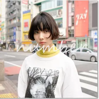 ショート カラー パーマ ヘアアレンジ 【N°deseo】 吉祥寺のヘアスタイル