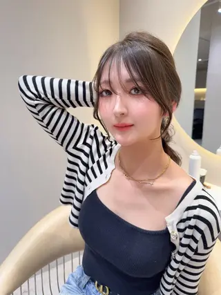 セミロング カラー レイヤー❣️縮毛矯正 川村利幸のヘアスタイル