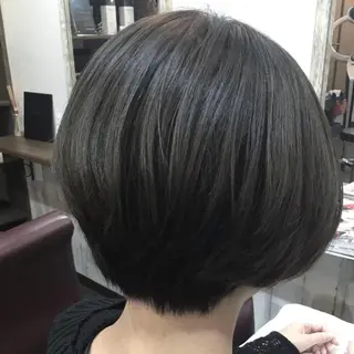 ショート カラー パーマ 金崎 新吾のヘアスタイル