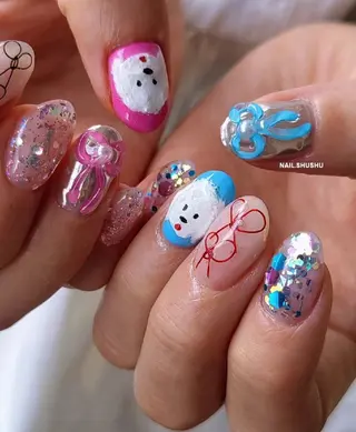 ネイル 3dパーツ/流行り 👧shushu❤️のネイルデザイン