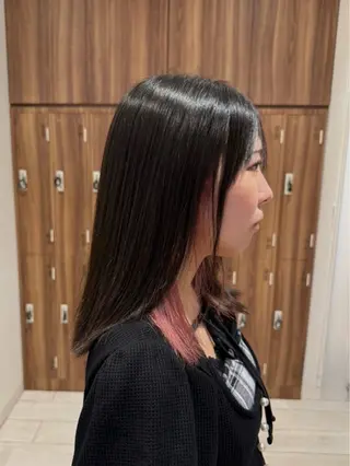 ミディアム 小村 侑生のヘアスタイル