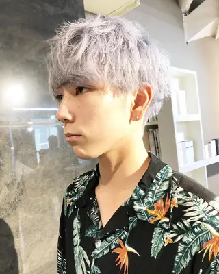 カラー ヘアアレンジ メンズ ainico+所属・メンズ特化✂️栗原 侑也のヘアスタイル