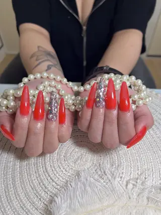 ネイル ネイルサロンAiri 長さ出し·シンプルのネイルデザイン