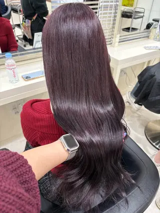 セミロング カラー ヘアアレンジ 💟RINNA 艶カラー💟のヘアスタイル