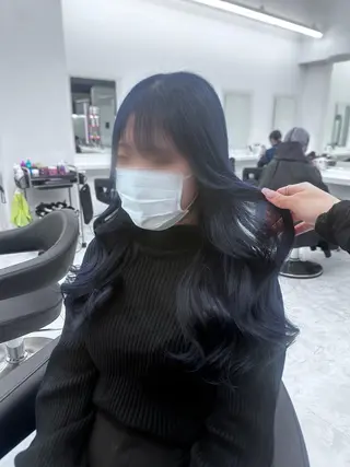 ロング カラー パーマ ヘアアレンジ メンズ キッズ ♥️韓国ヘア レイヤー♥️ゆりのヘアスタイル