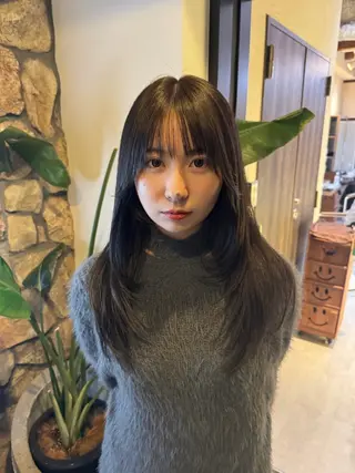 ロング カラー Bonheur銀座 /前田 栞九郎のヘアスタイル