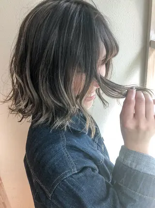 ショート カラー 【1日2名様限定】 AFLOAT白川雄副のヘアスタイル