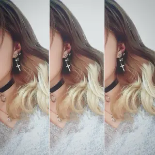 セミロング カラー LUGN所属・🥀佐藤 真琴のヘアスタイル