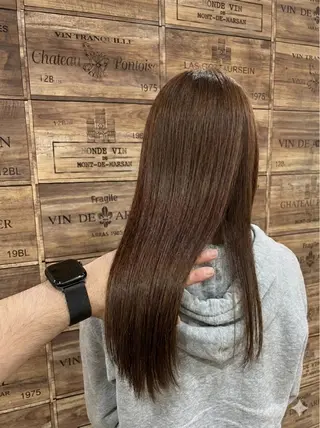 セミロング カラー 髪質改善TR特化 副店長 坂田一樹】のヘアスタイル