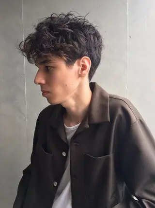 パーマ メンズ 菅原 英 /メンズカットのヘアスタイル