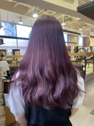 セミロング 暖色カラー/レイヤー カット/Yunaのヘアスタイル