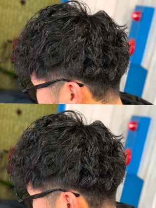 パーマ メンズ メンズパーマ/顔周り レイヤーカット/えののヘアスタイル