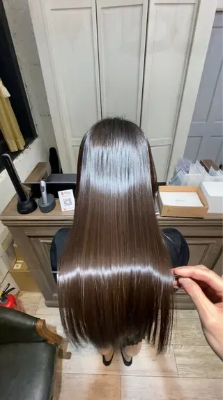 ロング shinka 髪質改善　縮毛矯正所属・美髪ストレート/美髪 レイヤー特化増原優斗のヘアスタイル